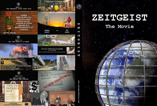 Обложка DVD-диска с фильмом «Дух времени» («Zeitgeist»)