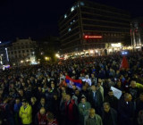 Субботние протесты против проведения гей-парада в Белграде