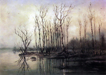 Алексей Саврасов. Ранняя весна. Половодье, 1868 г. 