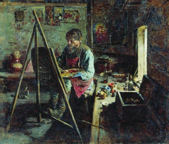 Абрам Архипов. Деревенский иконописец, 1889