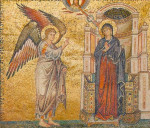Благовещение Богородице. Мозаика храма Санта-Мария-Мадджоре, 1295 год