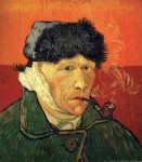 Ван Гог. Автопортрет с трубкой. 1889 г.