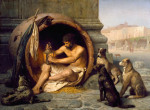 Диоген в своей бочке. Картина Ж. Л. Жерома, 1860
