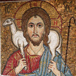 Пастырь добрый (мозаика Христа Спасителя с овцой на плечах) Бутырская тюрьма храм Покрова Богородицы
