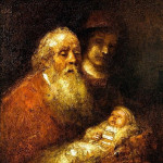 Сретение. Художник Рембрандт Харменс ван Рейн, 1669 г.